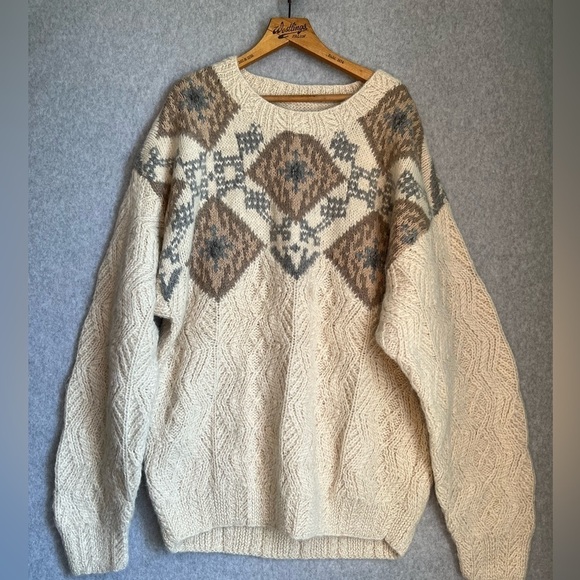 Just One Earth Sweater Mens Large Wool Blend - Picture 1 of 8